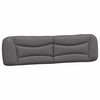 vidaXL Cadre de lit sans matelas Hvar gris 200x200 cm similicuir