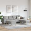 vidaXL Canap&eacute; de salon 3 pcs Gris nuage Polyester
