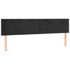 vidaXL Sommier &agrave; lattes de lit avec matelas Noir 180x200 cm Velours
