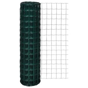 vidaXL Cl&ocirc;ture euro Acier 10 x 1,5 m Vert