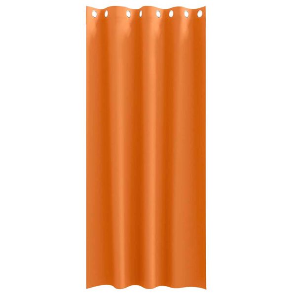 vidaXL Rideaux occultants avec anneaux 2 pcs Orange vif 245 x 140 cm