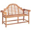 vidaXL Banc de jardin avec coussin blanc cr&egrave;me 120 cm Bois de teck