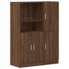 vidaXL Ensemble d'armoires de cuisine 2 pcs ch&ecirc;ne marron