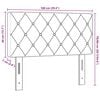 vidaXL T&ecirc;te de lit LED avec des lumi&egrave;res &agrave; LED Rose 100 cm Polyester