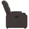 vidaXL Fauteuil inclinable &eacute;lectrique marron fonc&eacute; tissu