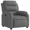 vidaXL Fauteuil inclinable &eacute;lectrique Gris fonc&eacute; Tissu