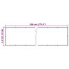 vidaXL &Eacute;cran d'intimit&eacute; de balcon aspect de plante vert 700x90 cm PVC