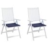 vidaXL Coussins de palette lot de 2 bleu marine 50x50x4 cm