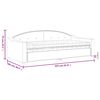 vidaXL Lit de jour avec matelas noir 90x200 cm tissu