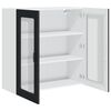 vidaXL Armoire de cuisine Noir 80 x 31 x 80 cm Bois d'ing&eacute;nierie