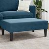 vidaXL Repose-pied bleu 77x55x31 cm velours