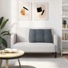 vidaXL Coussin de Dos Gris fonc&eacute; 80 x 24 x 50 cm Velours