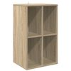 vidaXL Meuble &agrave; vinyles Ch&ecirc;ne Sonoma 44,5 x 36,5 x 74,5 cm