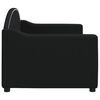 vidaXL Lit de repos sans matelas noir 80x200 cm tissu