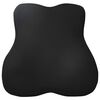 vidaXL Coussin dorsal Noir Mousse &agrave; m&eacute;moire de forme 40 x 40 x 11 cm