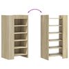 vidaXL Armoire &agrave; chaussures ch&ecirc;ne sonoma 52x37,5x100 cm