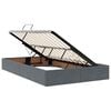 vidaXL Lit de Rangement avec matelas Gris fonc&eacute; 120 x 200 cm Velours