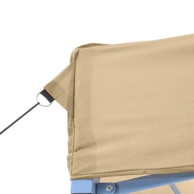 vidaXL Tente de réception pliable escamotable beige 410x279x315 cm