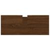 vidaXL Armoire salle de bain ch&ecirc;ne marron 80x33x60cm bois d'ing&eacute;nierie