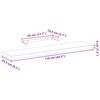 vidaXL &Eacute;tag&egrave;res flottantes 2 pcs 110x23,5x4 cm bois d'ing&eacute;nierie