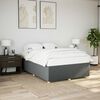 vidaXL Cadre de lit sans matelas gris fonc&eacute; 140x190 cm tissu