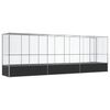 vidaXL Voli&egrave;re avec extension argent&eacute; 626,5x107x212 cm acier