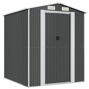 vidaXL Abri de jardin Anthracite 192x191x223 cm Acier galvanis&eacute;