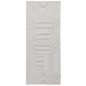 vidaXL Tapis de surface HUARTE Cr&egrave;me 150 x 80 cm Polyester
