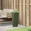 vidaXL Jardini&egrave;re Vert olive 30 x 30 x 75 cm Acier