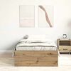 vidaXL Cadre de lit sans matelas ch&ecirc;ne artisanal 90x190 cm