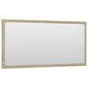 vidaXL Ensemble de meubles de salle de bain 2pcs Blanc et ch&ecirc;ne sonoma