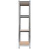 vidaXL &Eacute;tag&egrave;re de rangement Rouge 80x40x160 cm Acier et MDF