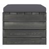 vidaXL Salon palette de jardin 2 pcs avec coussins Bois de pin massif
