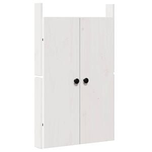 vidaXL Porte de cuisine MEPPEL Blanc 50 x 9 x 82 cm Bois de pin massif
