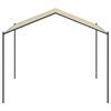 vidaXL Tente &agrave; auvent beige 4x4 m acier et tissu