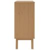 vidaXL Armoire &agrave; tiroirs OLDEN blanc et marron bois de pin solide