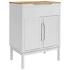 vidaXL Ensemble de mobilier de salle de bain FLORO 2 pcs Blanc