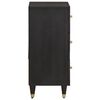 vidaXL Buffet avec tiroir Noir 40 x 33 x 75 cm Bois de mangue massif