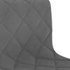 vidaXL Chaise pivotante de bureau Gris fonc&eacute; Velours