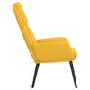vidaXL Chaise de relaxation Jaune moutarde Tissu