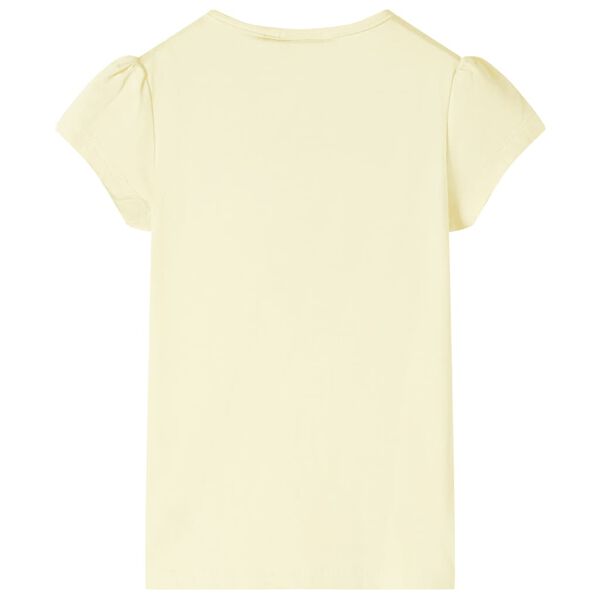 T-shirt pour enfants jaune tendre 140