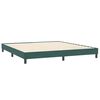 vidaXL Sommier à lattes de lit et matelas et LED vert foncé 200x210cm velours