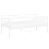 vidaXL Cadre de canap&eacute;-lit sans matelas blanc m&eacute;tal 90x200 cm