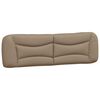vidaXL Cadre de lit avec LED sans matelas Hvar cappuccino 180x200 cm