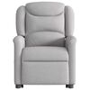 vidaXL Fauteuil de massage inclinable gris nuage tissu