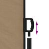 vidaXL Auvent lat&eacute;ral r&eacute;tractable taupe 160x1200 cm