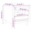 vidaXL Fauteuil avec coussin cr&egrave;me velours