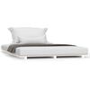 vidaXL Cadre de lit sans matelas blanc 150x200 cm bois de pin massif