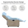 vidaXL Fauteuil inclinable Cappuccino Similicuir