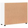 vidaXL Buffet avec &eacute;tag&egrave;re Blanc 88,5 x 30,5 x 73 cm Bois d'ing&eacute;nierie